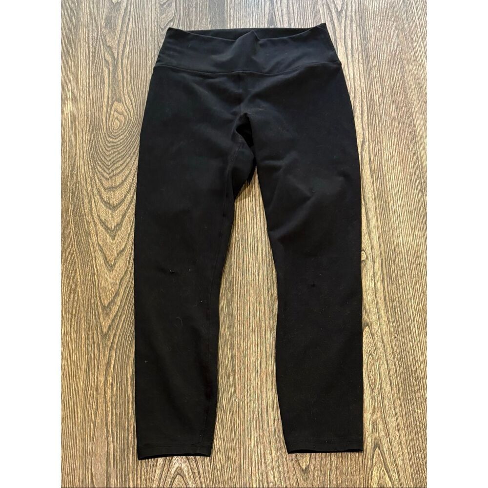 Fabletics Womens High Waist Cropped Leggings Stretch Activewear Black Size S